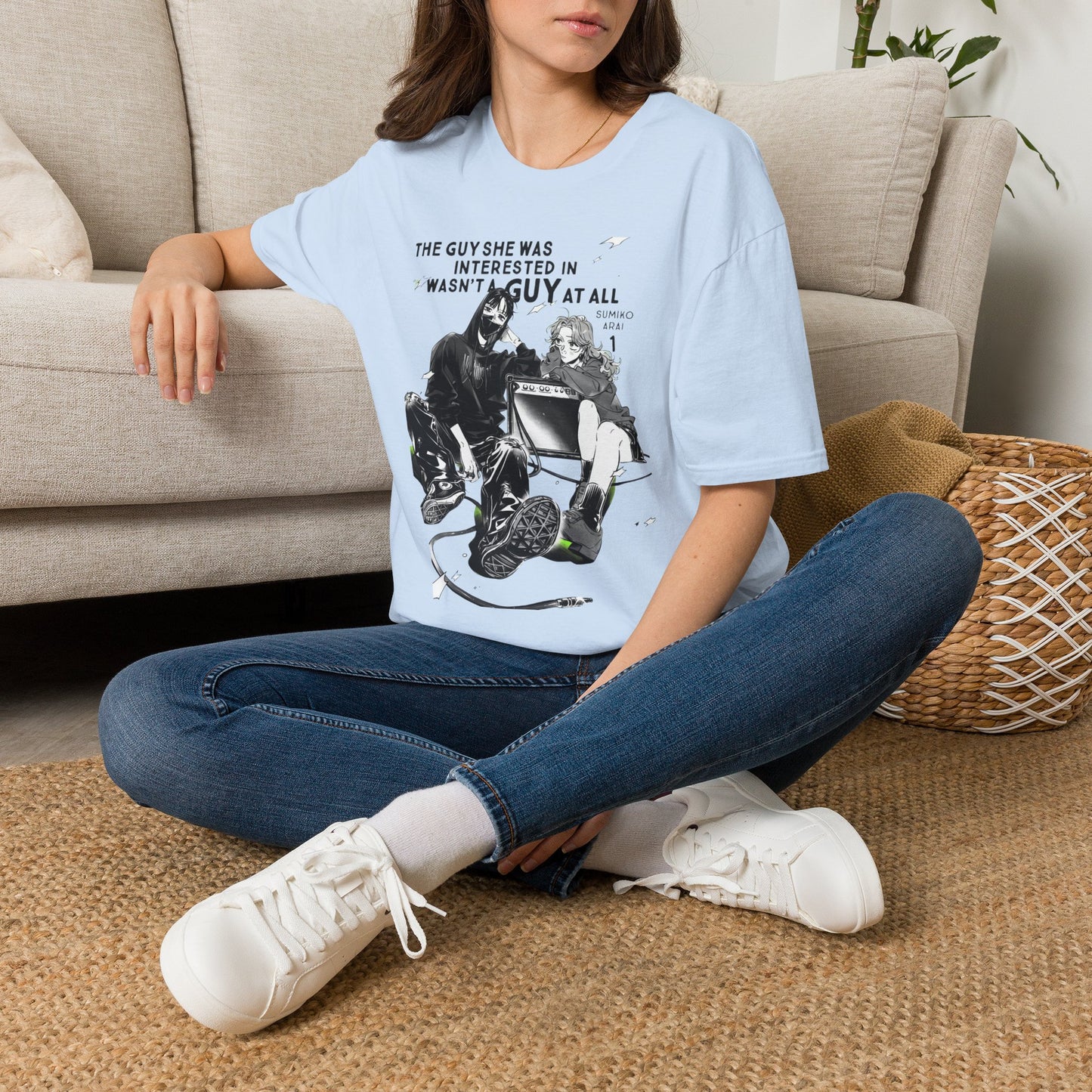 Camiseta gráfica — Camiseta estilo anime "El chico que le interesaba no era un chico en absoluto"