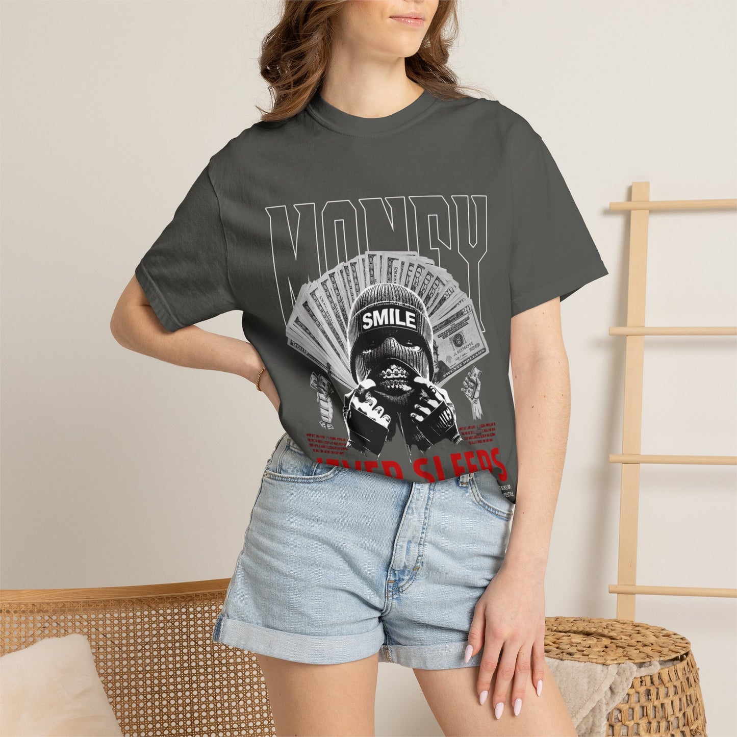 Money Never Sleeps T-Shirt — Streetwear Graphic Tee