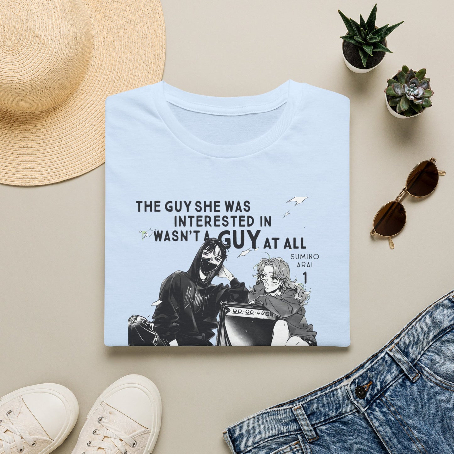 Camiseta gráfica — Camiseta estilo anime "El chico que le interesaba no era un chico en absoluto"
