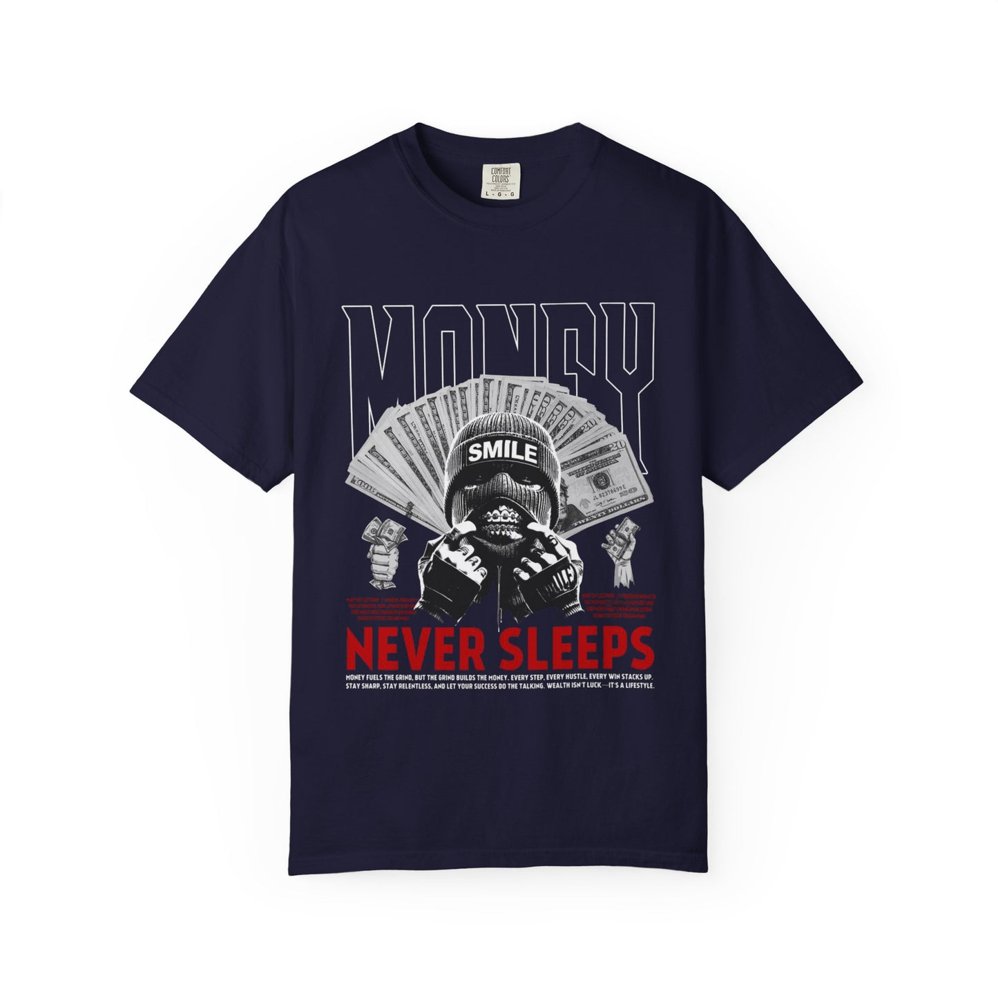 Money Never Sleeps T-Shirt — Streetwear Graphic Tee