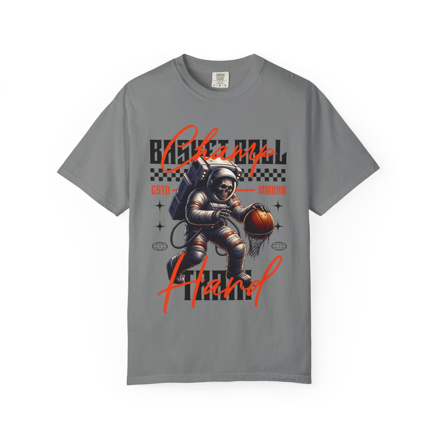 Astronaut Basketball T-Shirt — Vintage Space Hoops Graphic Tee