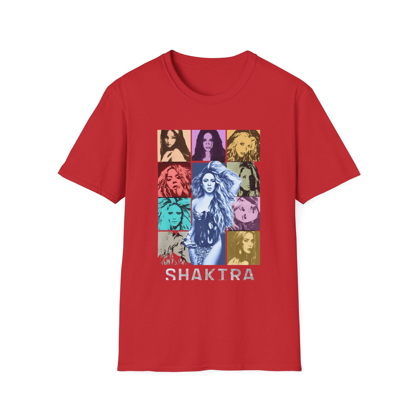 Camiseta Diosa del Pop Art — Camiseta con Retrato de Shakta Colorido