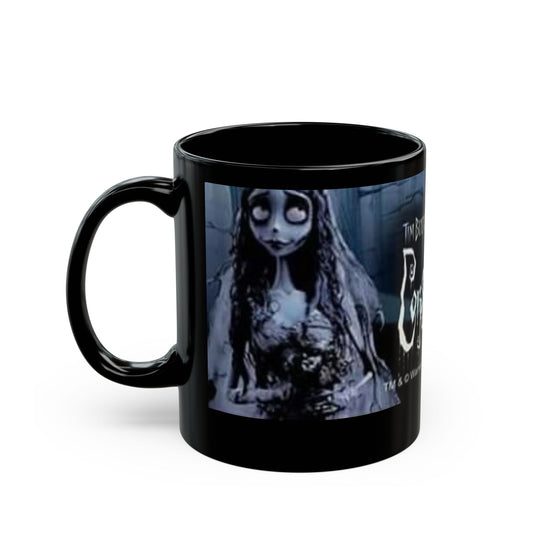 Corpse Bride Black Coffee Mug — Tim Burton Inspired Gothic Movie Collectible (11oz, 15oz)