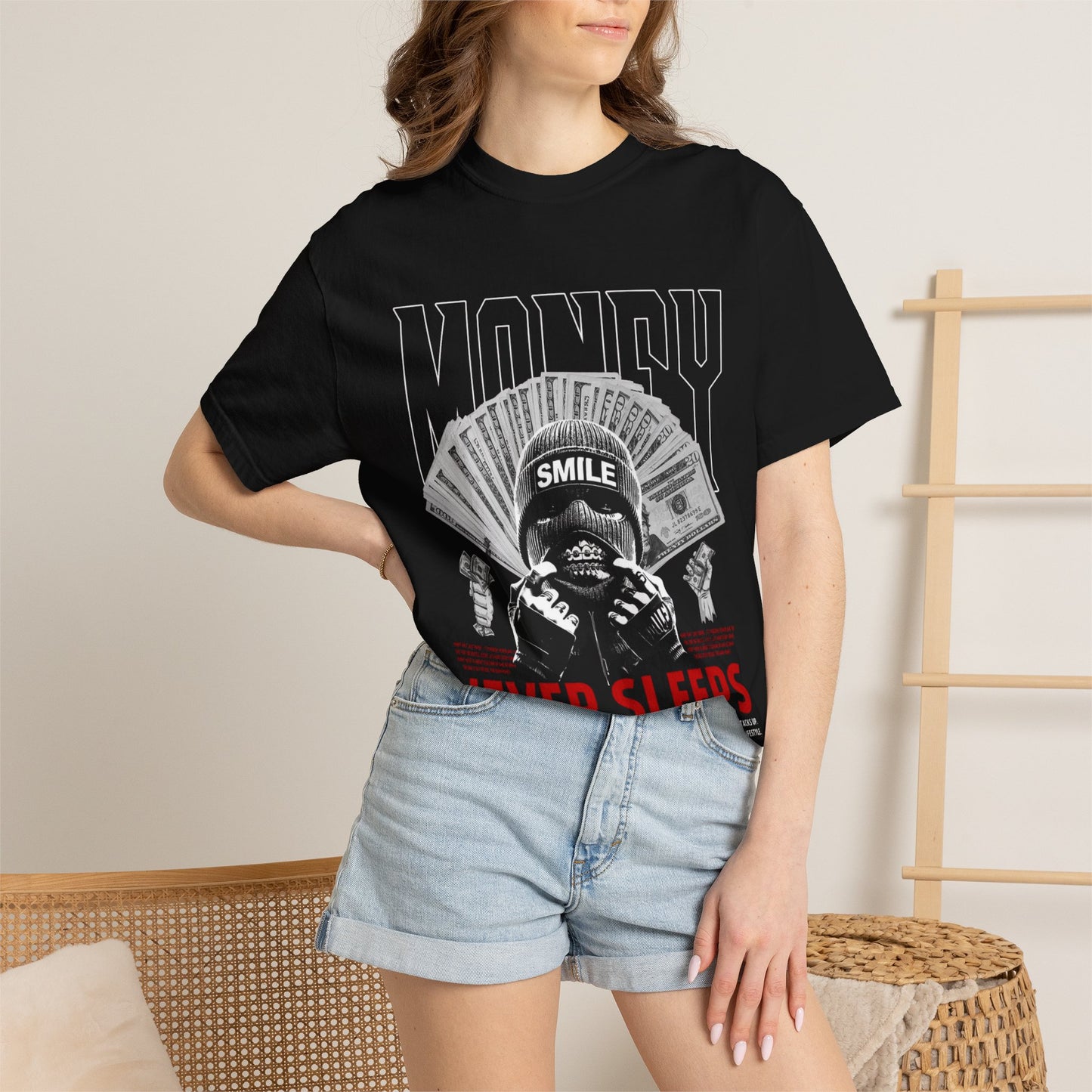 Money Never Sleeps T-Shirt — Streetwear Graphic Tee