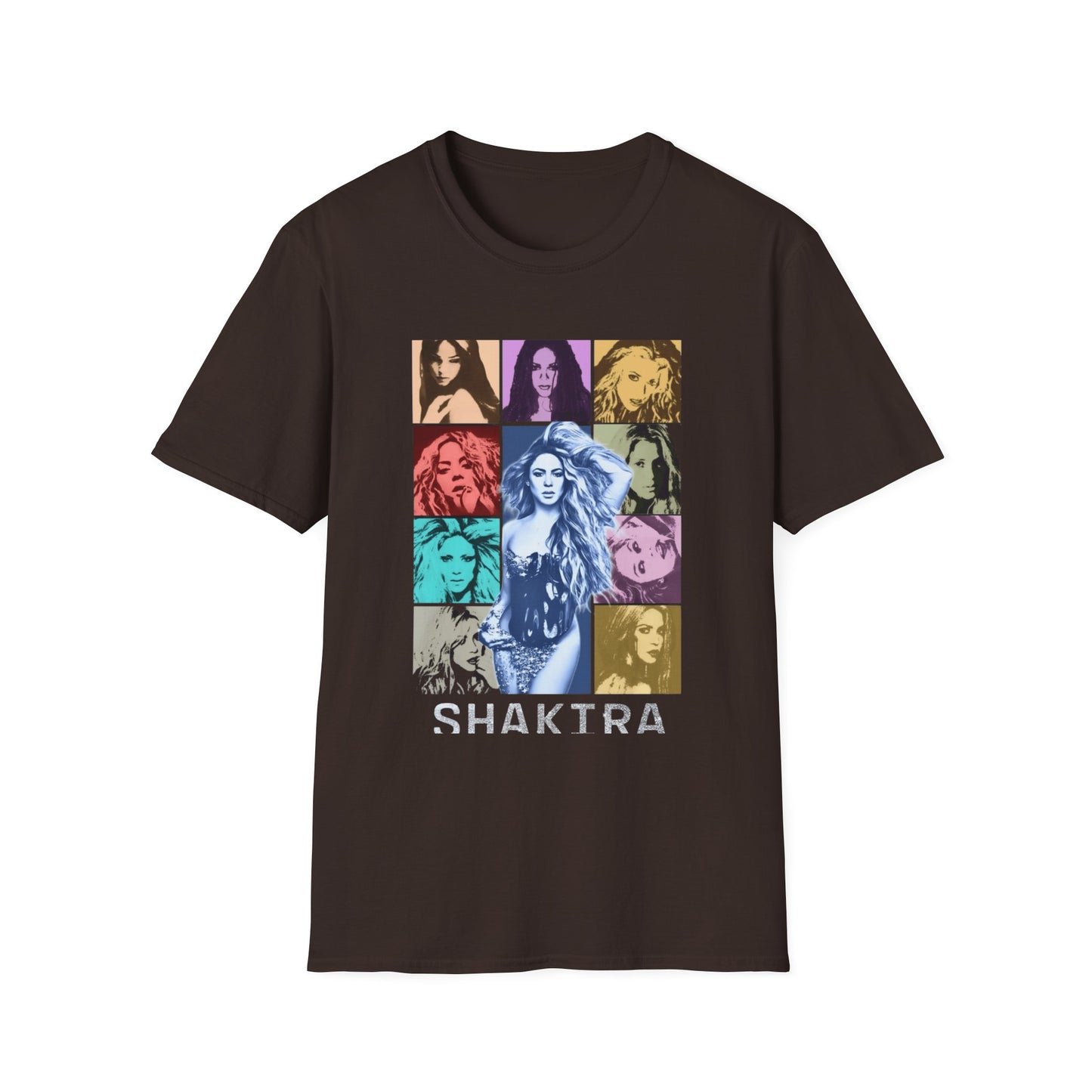 Camiseta Diosa del Pop Art — Camiseta con Retrato de Shakta Colorido
