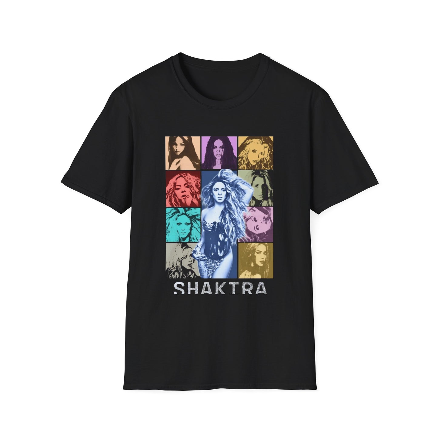 Camiseta Diosa del Pop Art — Camiseta con Retrato de Shakta Colorido