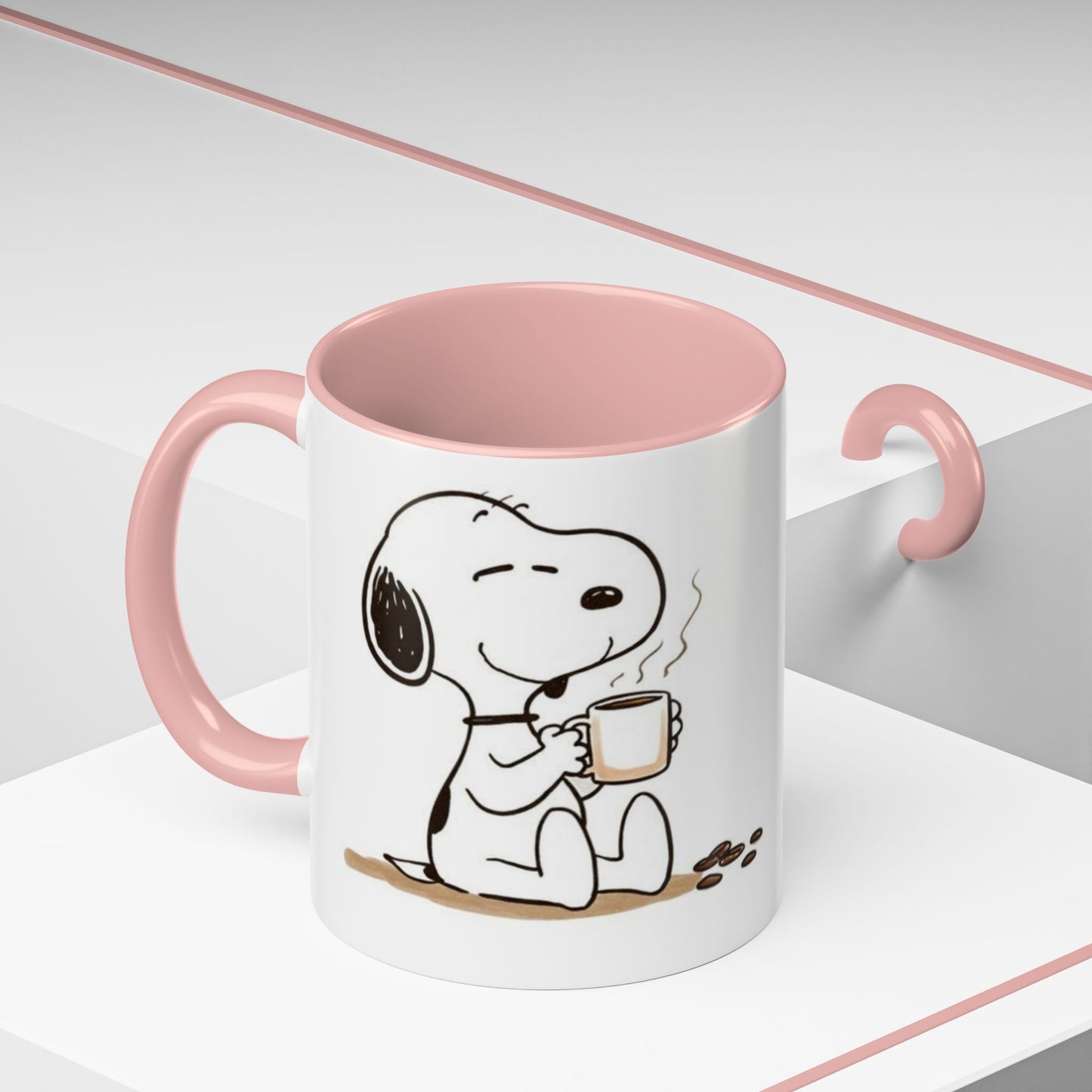 Snoopy Coffee Mug – Cute Peanuts Character Accent Ceramic Mug (11/15 oz)