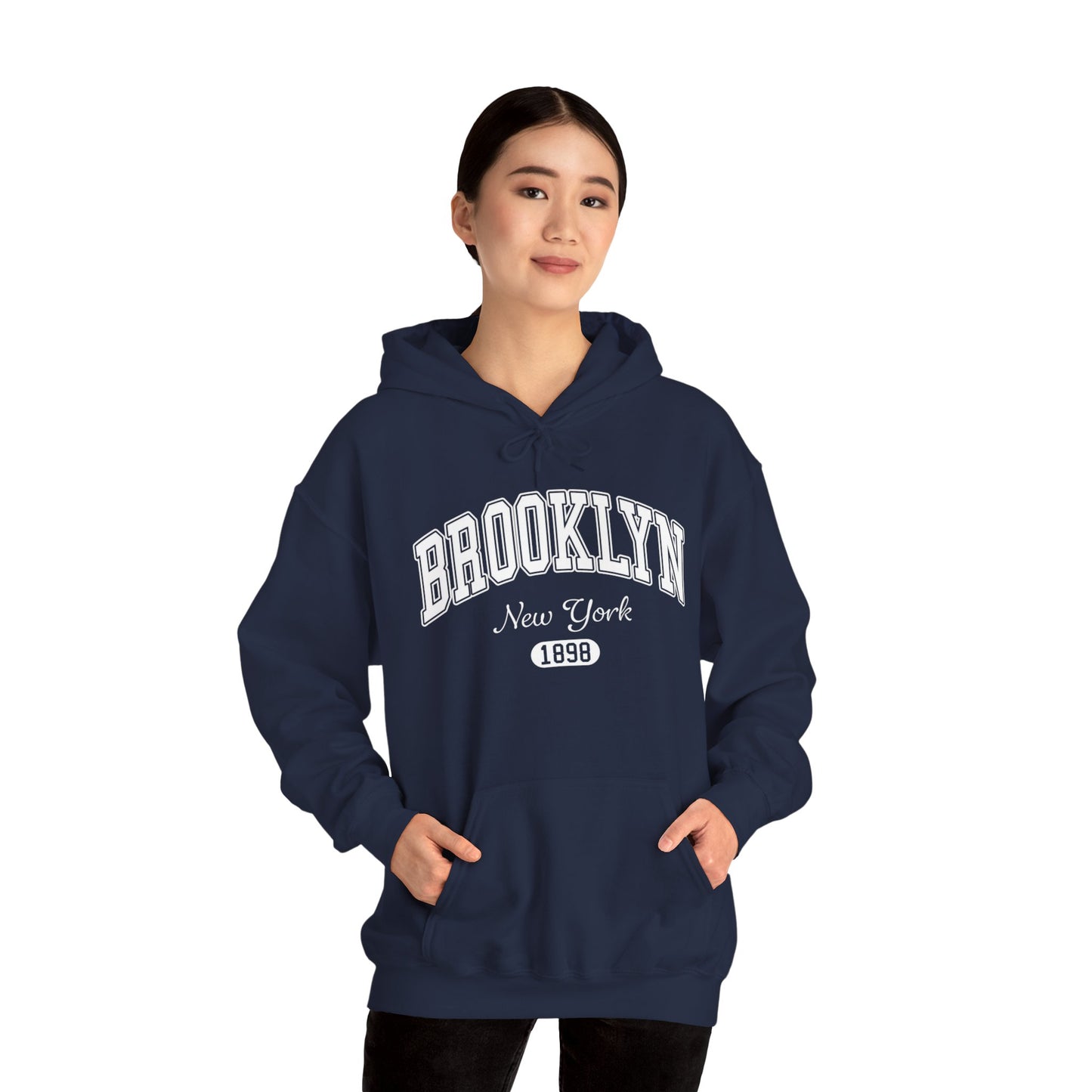 Brooklyn Hooded Sweatshirt – New York 1898 Vintage City Hoodie