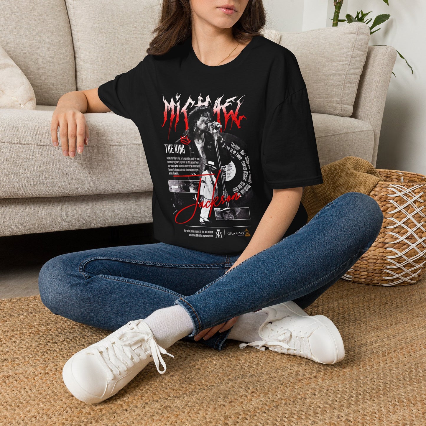 Rock Singer Graphic T-Shirt — Vintage Concert Microphone Design