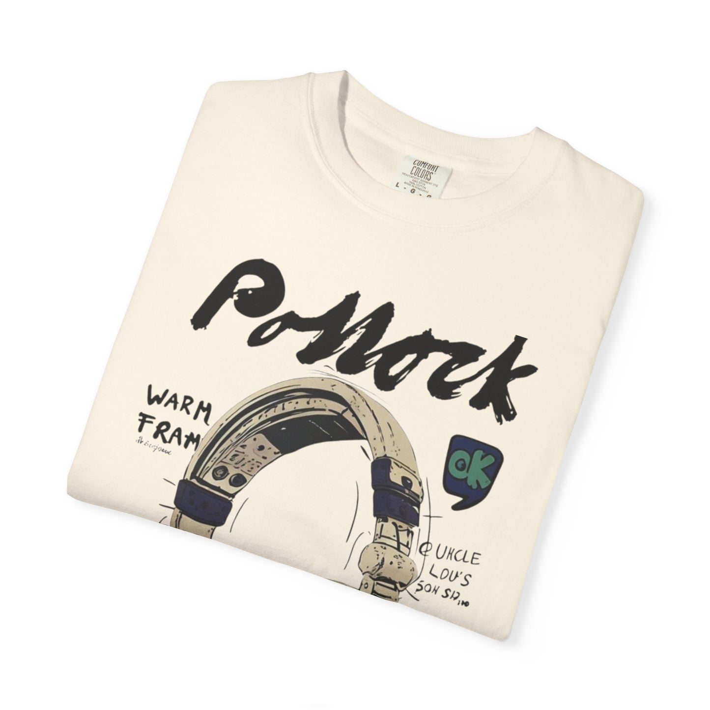 Vintage Headphones T-Shirt — Retro Music Graphic Tee ("P-Mock" Design)