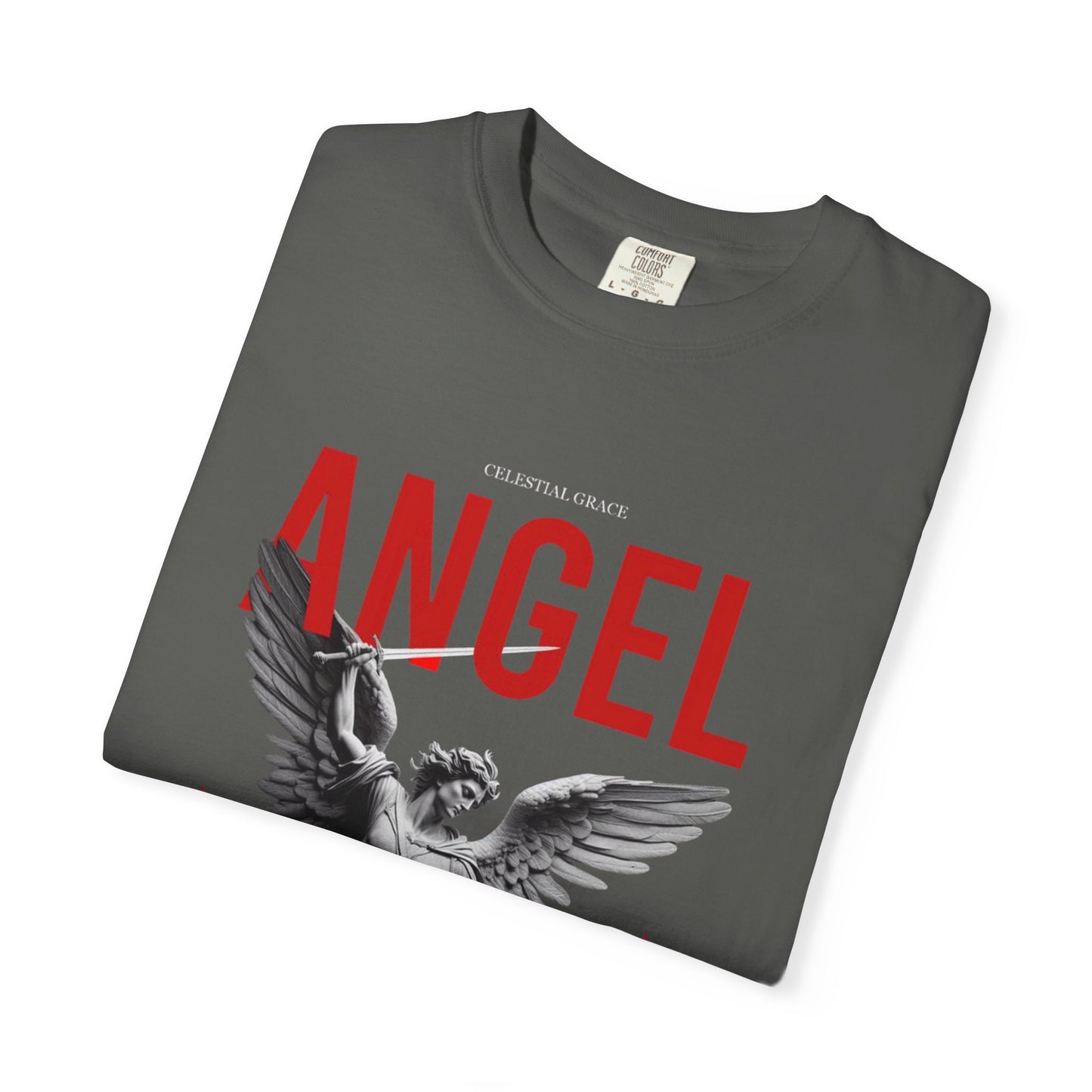 Angel Statue Graphic T-Shirt — Vintage Gothic Angel Design