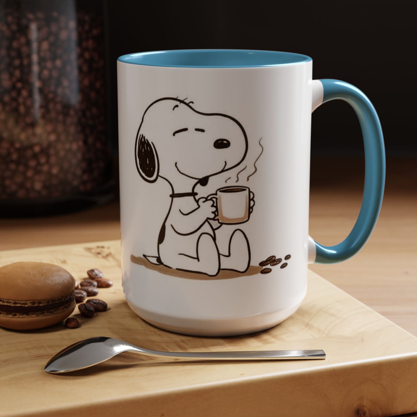 Snoopy Coffee Mug – Cute Peanuts Character Accent Ceramic Mug (11/15 oz)