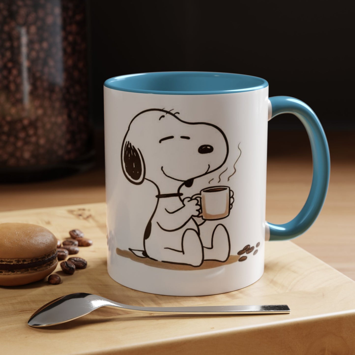 Snoopy Coffee Mug – Cute Peanuts Character Accent Ceramic Mug (11/15 oz)