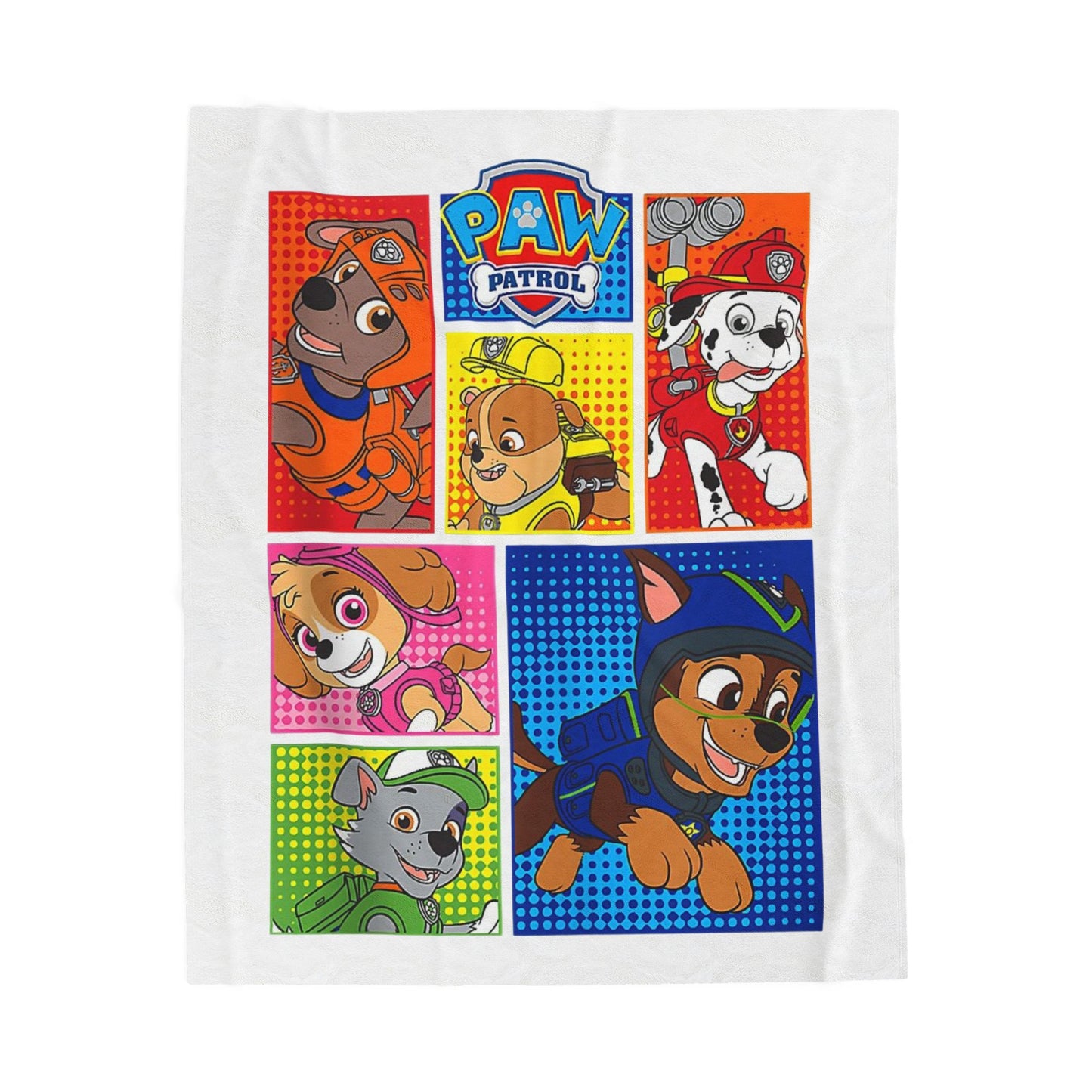 PAW Patrol Velveteen Plush Blanket — Kids’ Cozy Character Throw