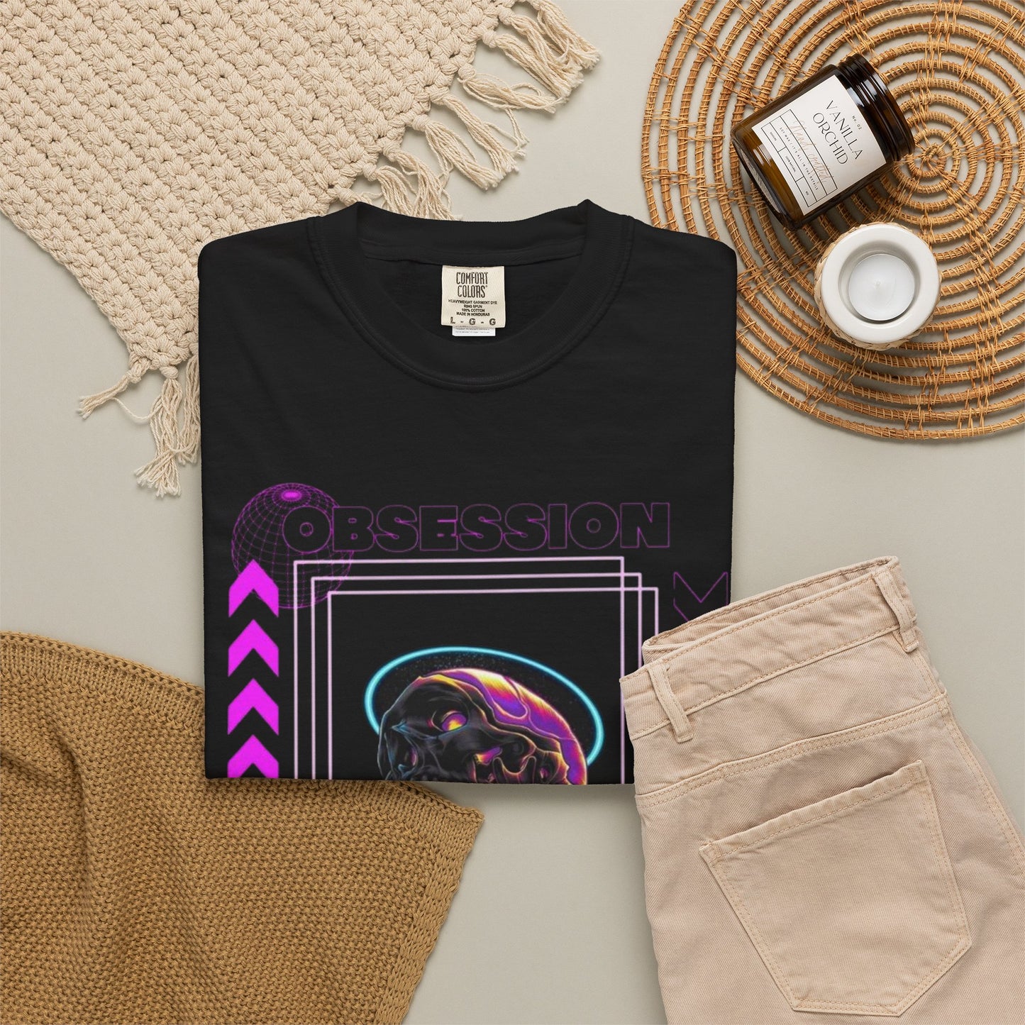 Obsession Neon Skull T-Shirt