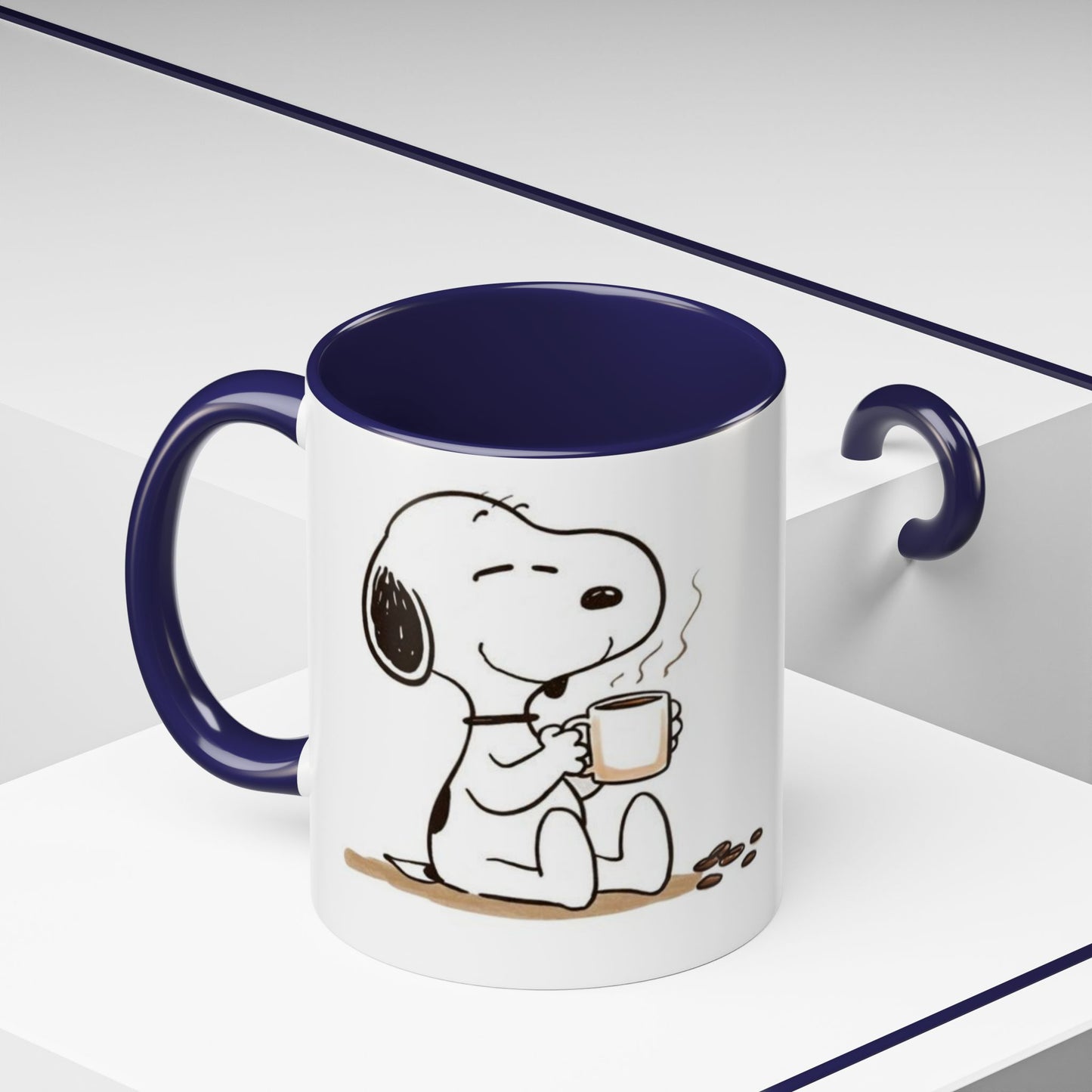 Snoopy Coffee Mug – Cute Peanuts Character Accent Ceramic Mug (11/15 oz)