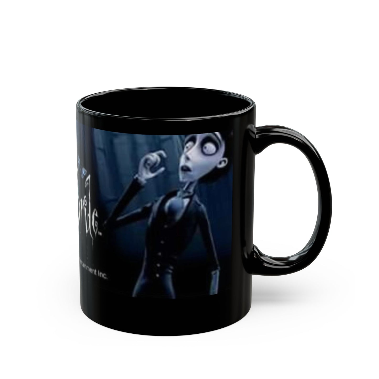 Corpse Bride Black Coffee Mug — Tim Burton Inspired Gothic Movie Collectible (11oz, 15oz)