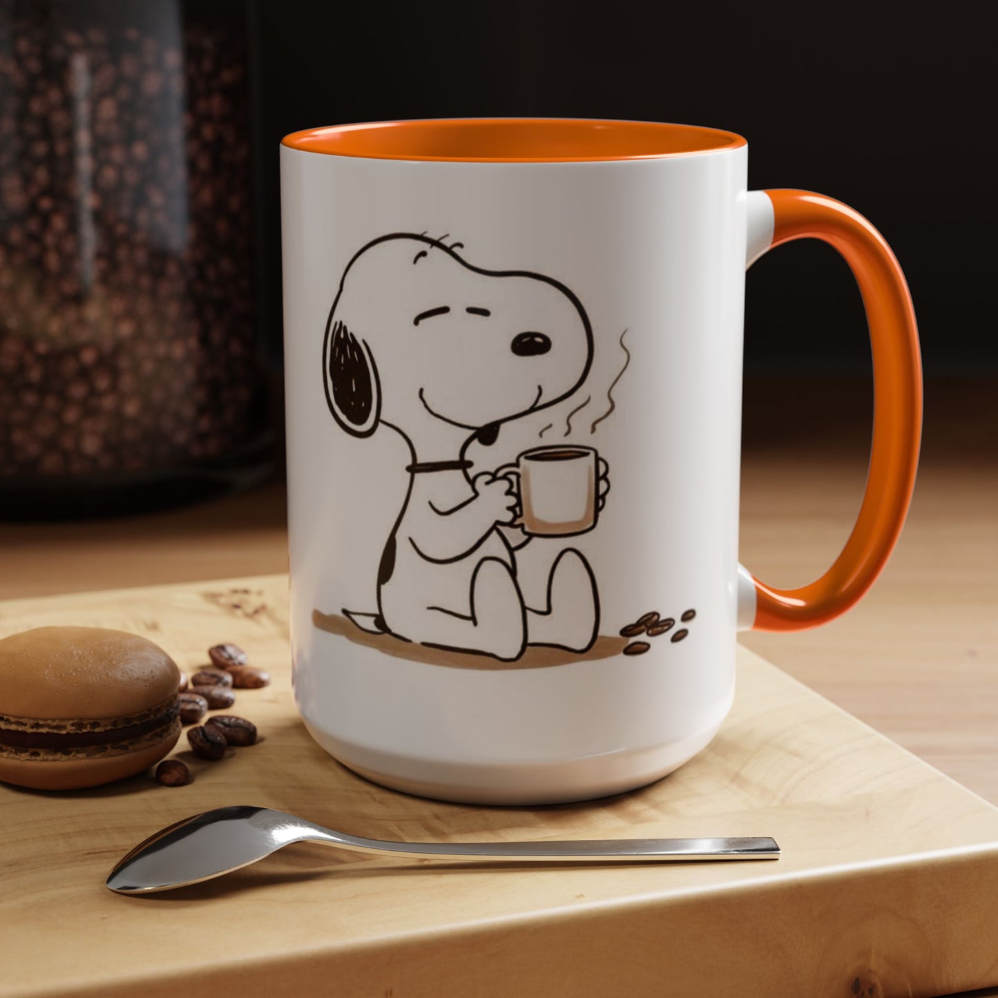Snoopy Coffee Mug – Cute Peanuts Character Accent Ceramic Mug (11/15 oz)