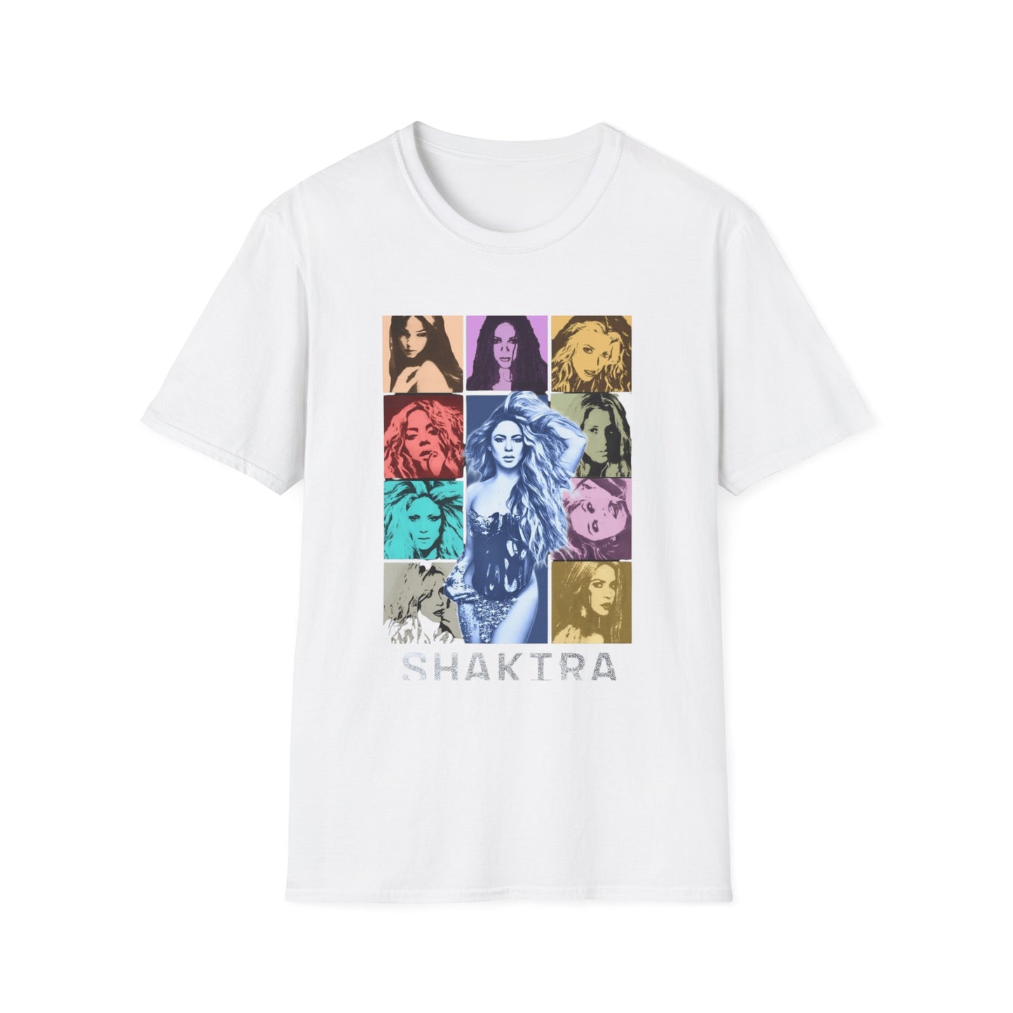 Camiseta Diosa del Pop Art — Camiseta con Retrato de Shakta Colorido