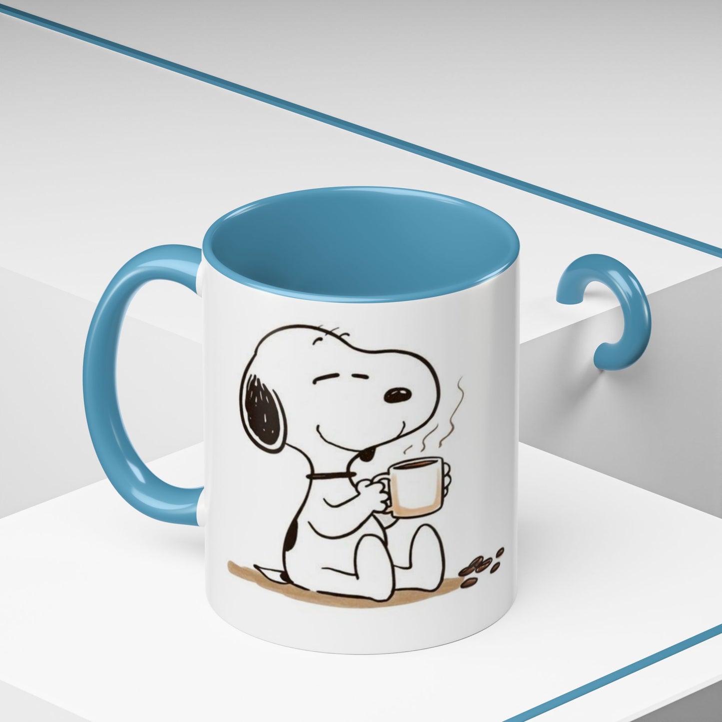 Snoopy Coffee Mug – Cute Peanuts Character Accent Ceramic Mug (11/15 oz)