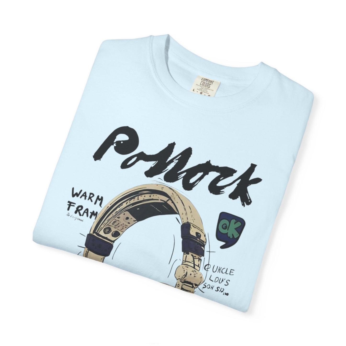 Vintage Headphones T-Shirt — Retro Music Graphic Tee ("P-Mock" Design)