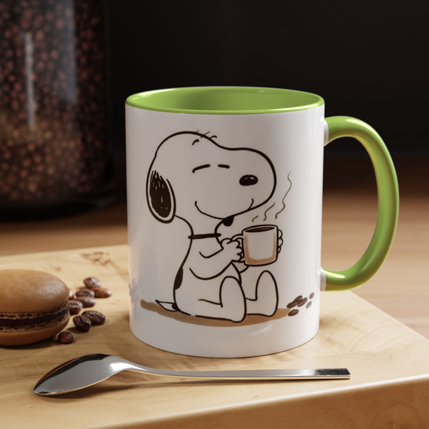 Snoopy Coffee Mug – Cute Peanuts Character Accent Ceramic Mug (11/15 oz)