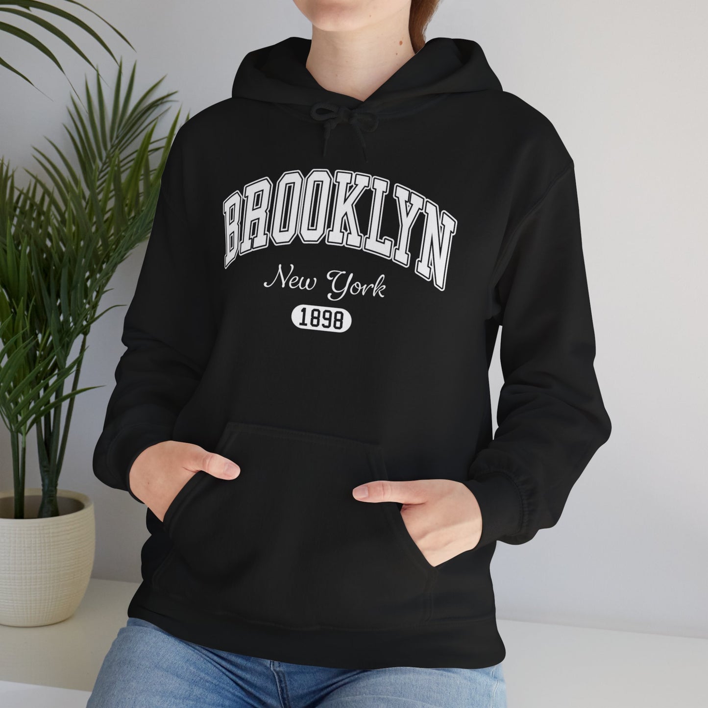 Brooklyn Hooded Sweatshirt – New York 1898 Vintage City Hoodie