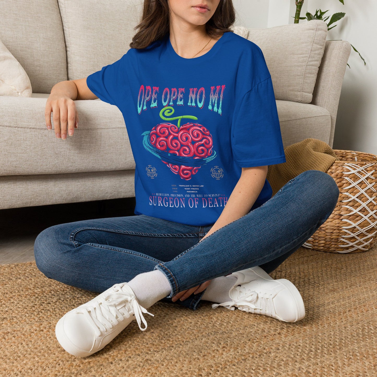 Camiseta de la fruta del diablo Ope Ope no Mi — Camiseta de anime del Cirujano de la Muerte pirata