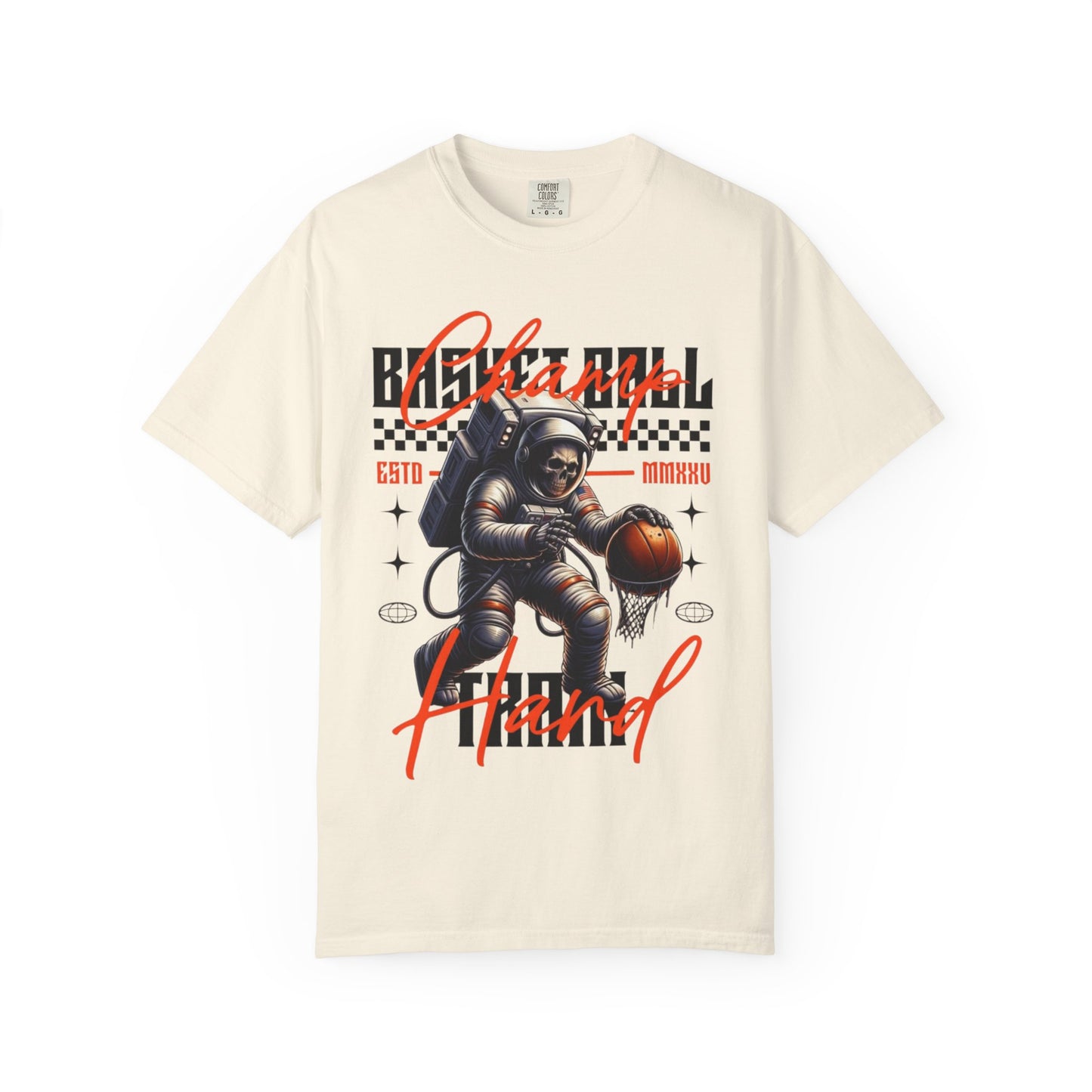 Astronaut Basketball T-Shirt — Vintage Space Hoops Graphic Tee