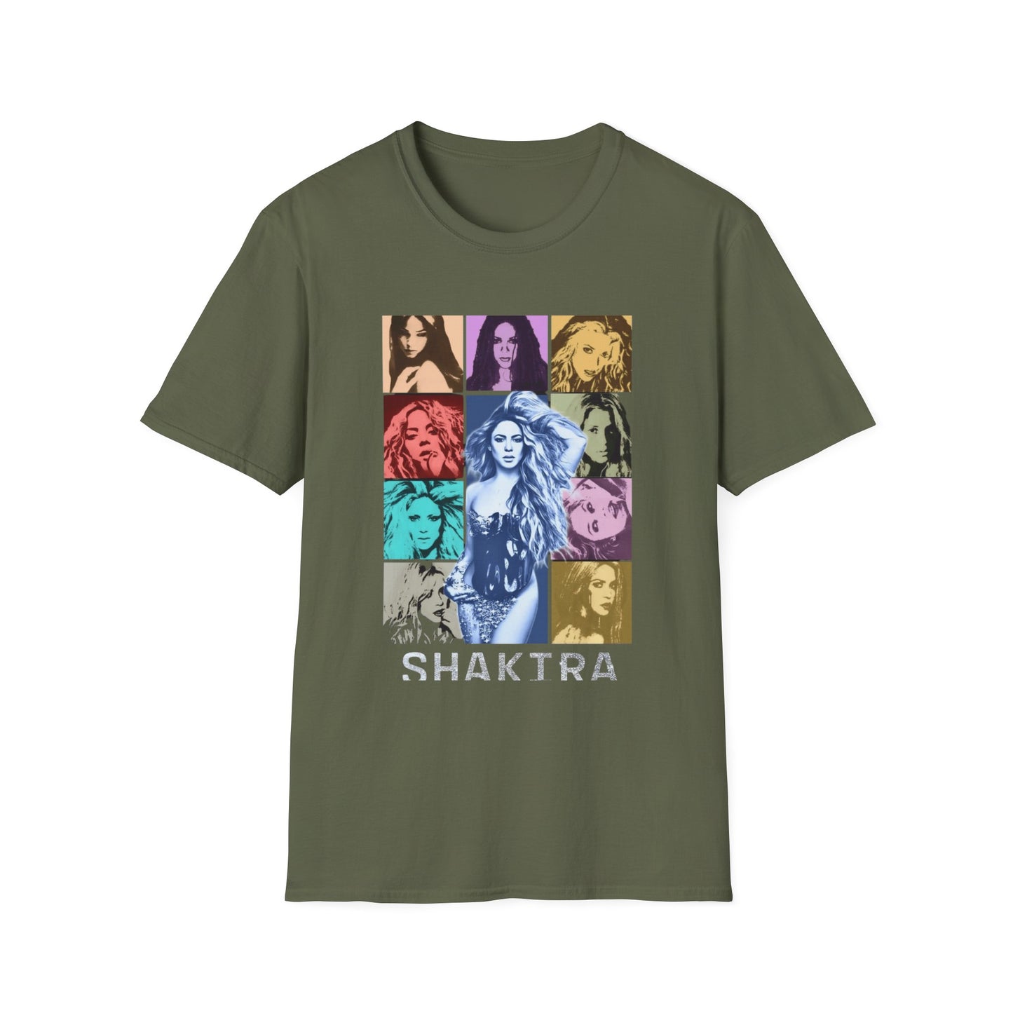 Camiseta Diosa del Pop Art — Camiseta con Retrato de Shakta Colorido