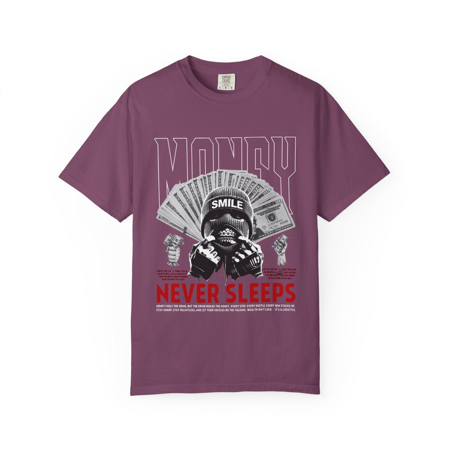 Money Never Sleeps T-Shirt — Streetwear Graphic Tee