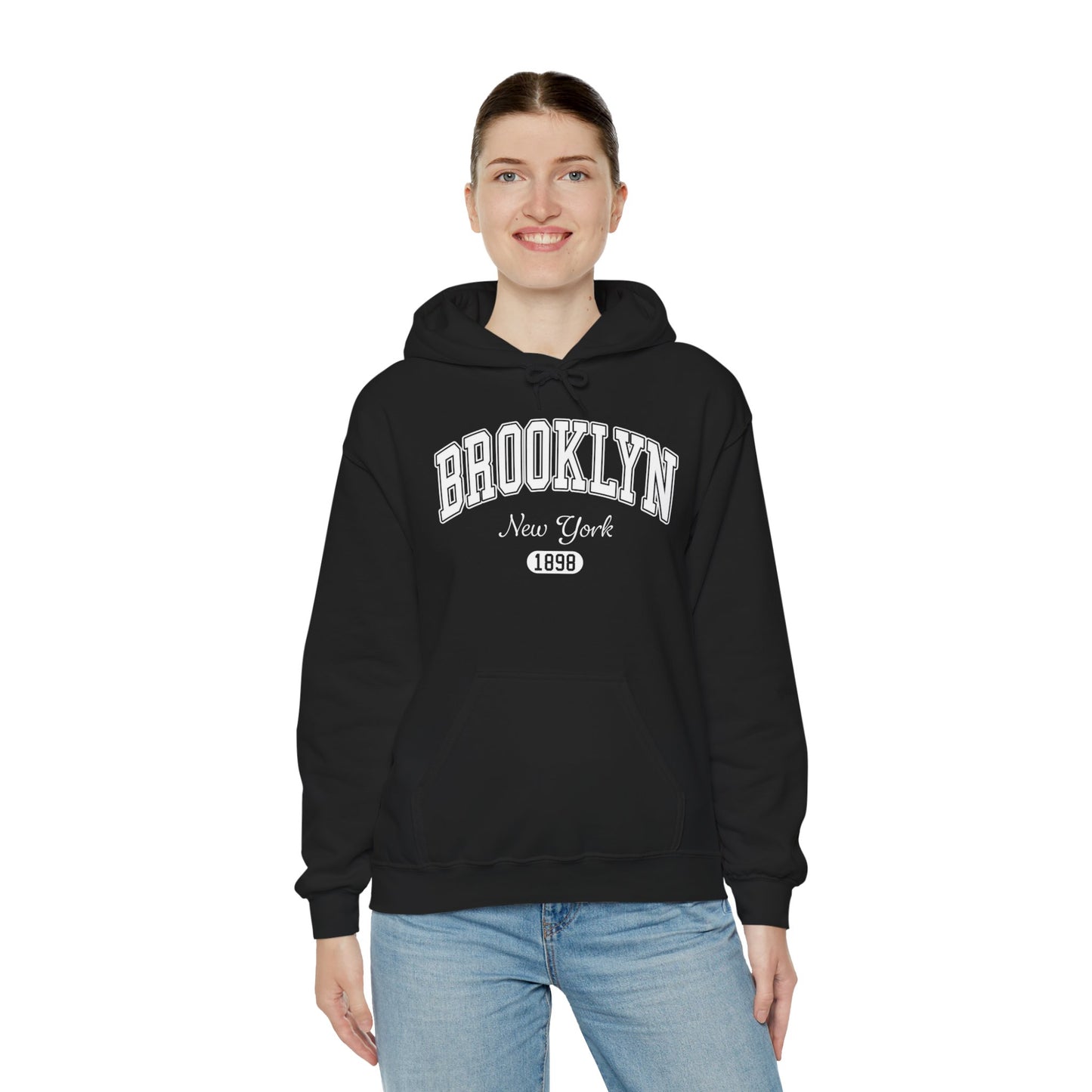 Brooklyn Hooded Sweatshirt – New York 1898 Vintage City Hoodie