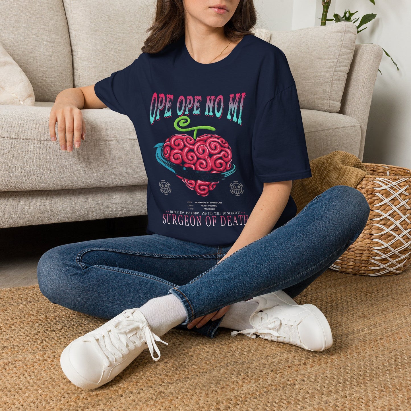 Camiseta de la fruta del diablo Ope Ope no Mi — Camiseta de anime del Cirujano de la Muerte pirata