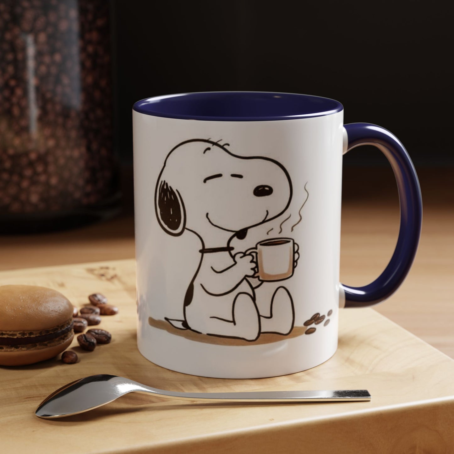 Snoopy Coffee Mug – Cute Peanuts Character Accent Ceramic Mug (11/15 oz)