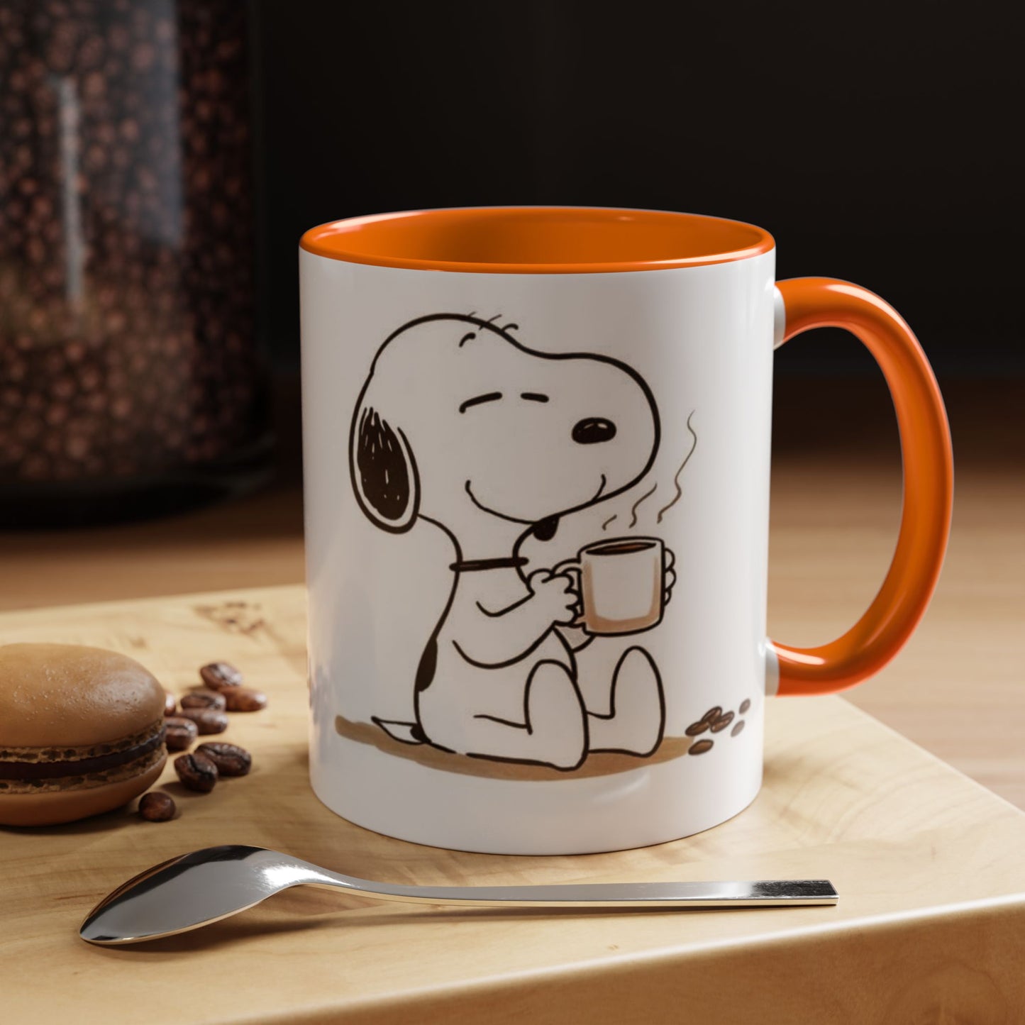 Snoopy Coffee Mug – Cute Peanuts Character Accent Ceramic Mug (11/15 oz)
